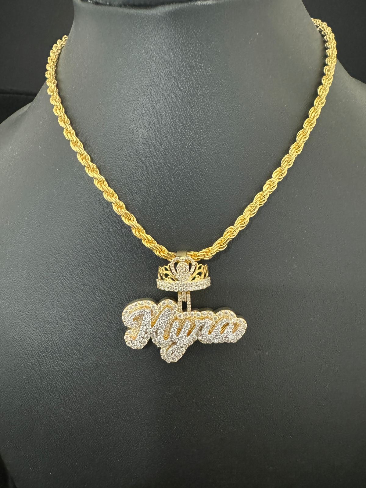 Pharaya Kids™ Custom Double Plate Nameplate Necklace
