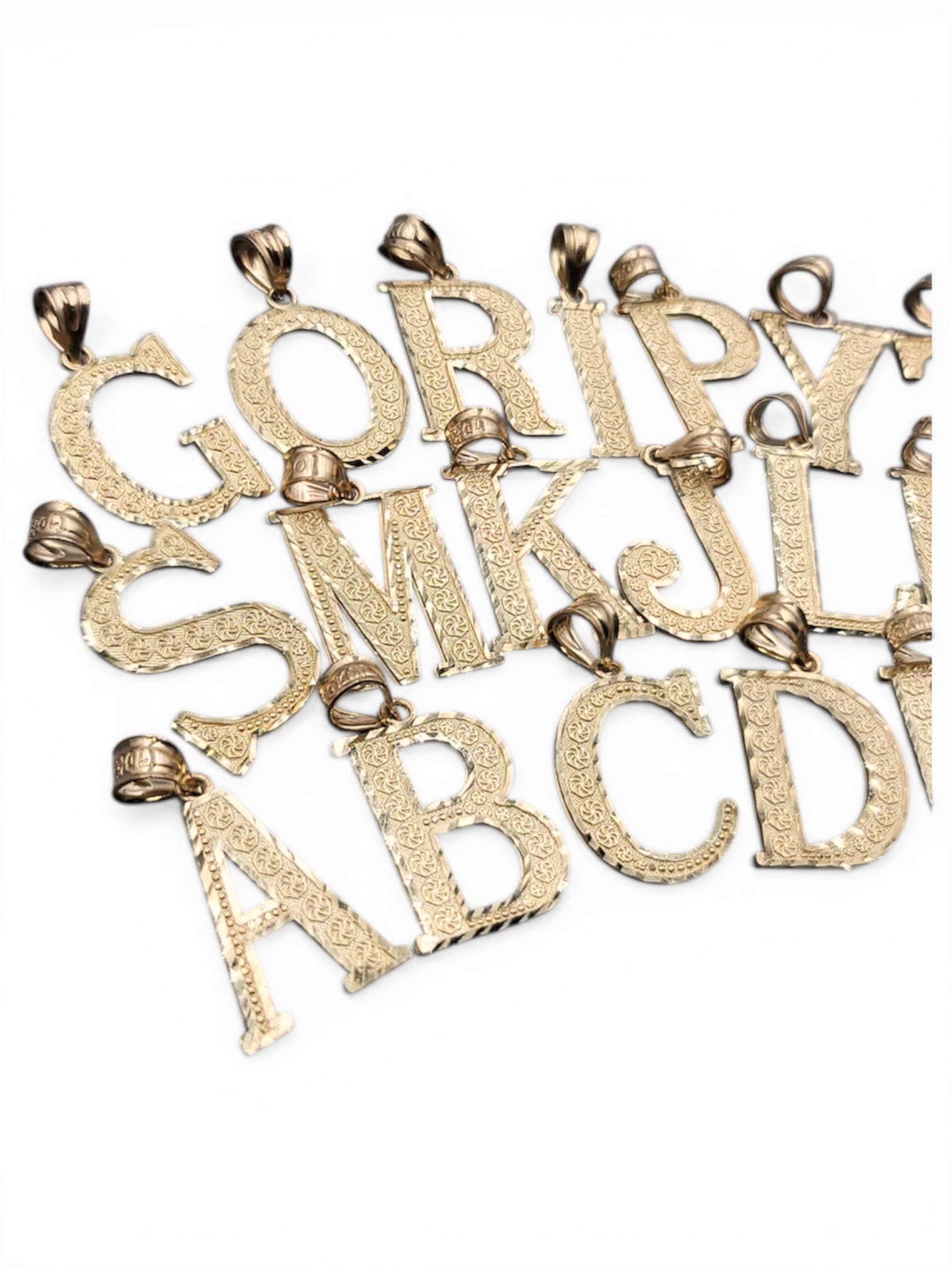 10K Gold Initial Pendant