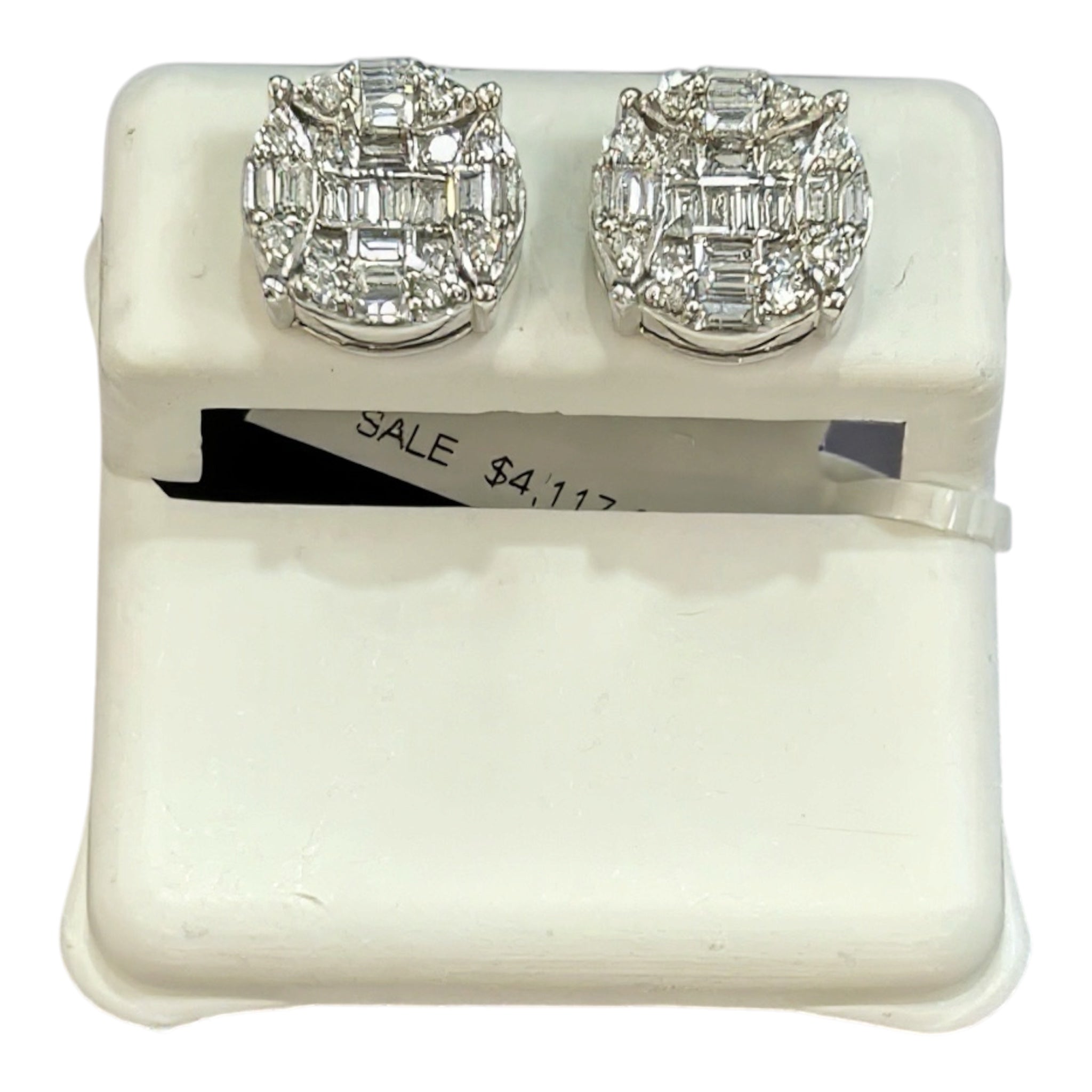 10K Gold Diamond Stud Earrings